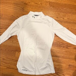 Under Armour White Long Sleeve Top. 
Cold gear compression shirt